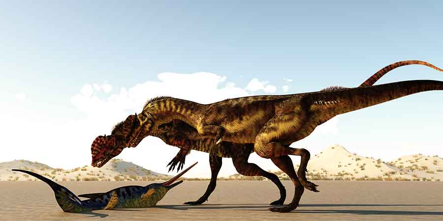 Dinosaurio Dilophosaurus