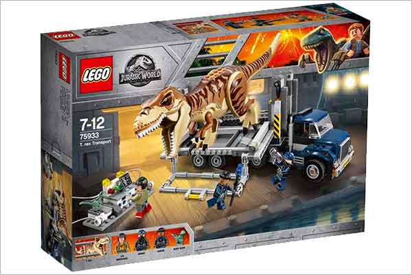 LEGO-Jurassic-World-Tiranosaurio-Rex-y-vehículo-75933