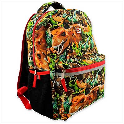 Mochila con diseño de dinosaurios