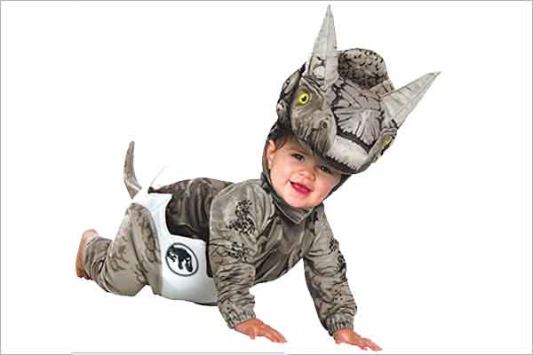 foto de disfraz de dinosaurio para bebe